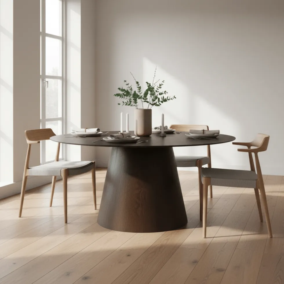 Bolton spisebord oval valnøtt 160 cm