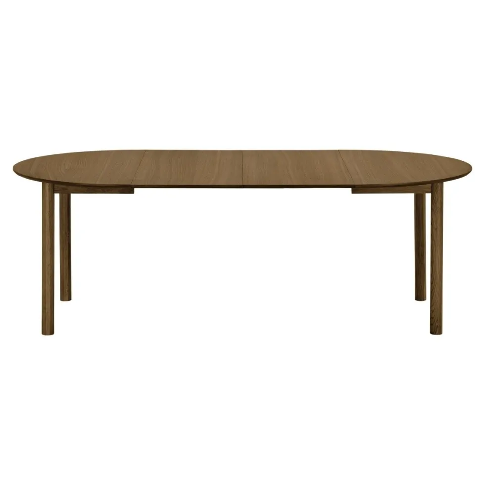 Bundaberg uttrekkbart spisebord eikefinér røkt 120-220 cm