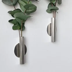 Eucalyptus & Manhattan veggvase, sølv
