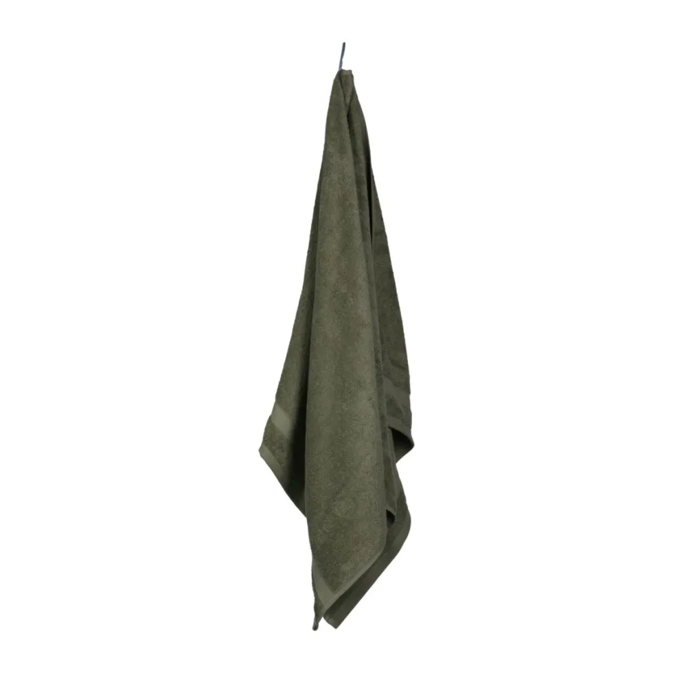 Håndkle bomull olivengrønn 70 x 140 cm