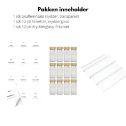 Komplett sett krydder 14 deler