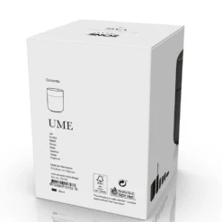 Krukke med lokk Ume sort 10 cm