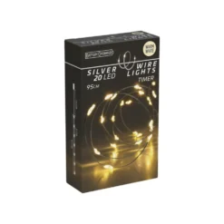 Lyslenke 20 LED varmhvit 1 m