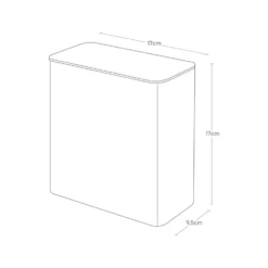 Magnetisk boks med lokk sort 17 x 17 x 9,5 cm
