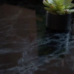 Marmor sort/blå kontaktplast