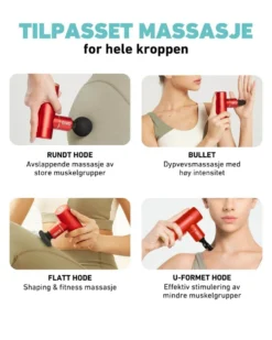 Massasjepistol F3 rød
