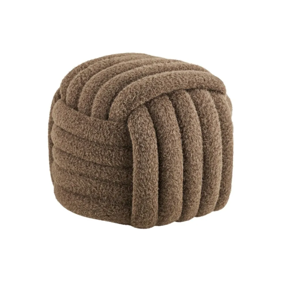 Napier puff brun ø48 cm