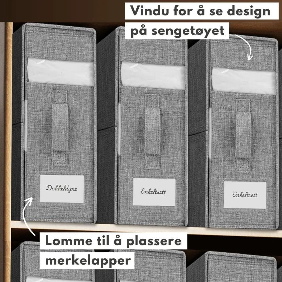 Oppbevaringsboks til sengetøy
