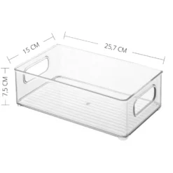 Oppbevaringsboks transparent, medium