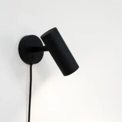 Paris vegglampe sort