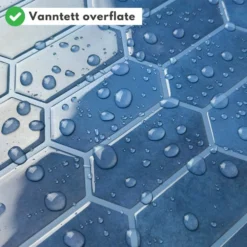 10-pk Alexandra blå selvklebende veggfliser