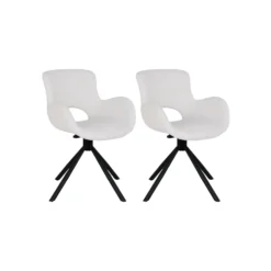 2-pk Amorim dreibar spisestol offwhite