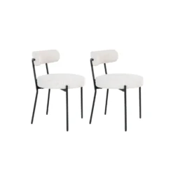 2-pk Badalona spisestol hvit