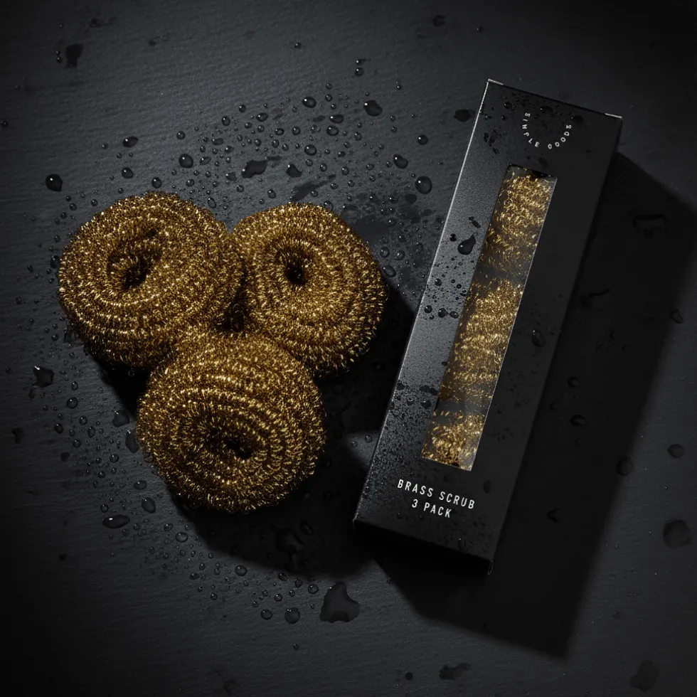 3-pk Brass Oppvaskskrubb