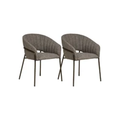 2-pk Costa spisestol mørk grå