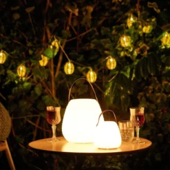 2-pk Derry LED lampe, oppladbar
