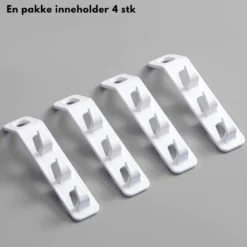4-pk ekstra kroker til kleshenger