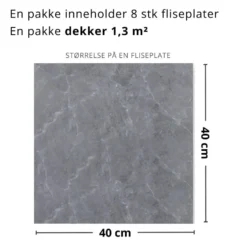 8-pk Firenze selvklebende fliser