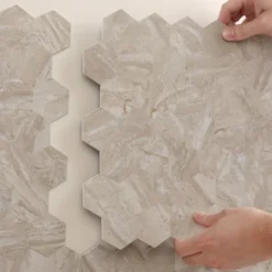 10-pk Grace hexagon selvklebende veggfliser