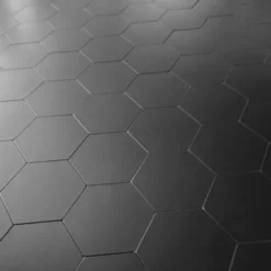 10-pk Hexagon sort matt selvklebende veggfliser