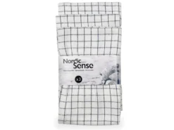 3-pk Kjøkkenhåndkle Nordic Sense hvit med blå ruter 80 x 50 cm