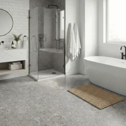 8-pk Lisboa Terrazzo grå selvklebende fliser