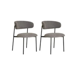 2-pk Mira lysegrå spisestol