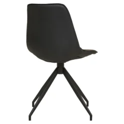 2-pk Monaco dreibar spisestol sort