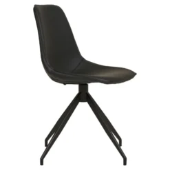 2-pk Monaco dreibar spisestol sort