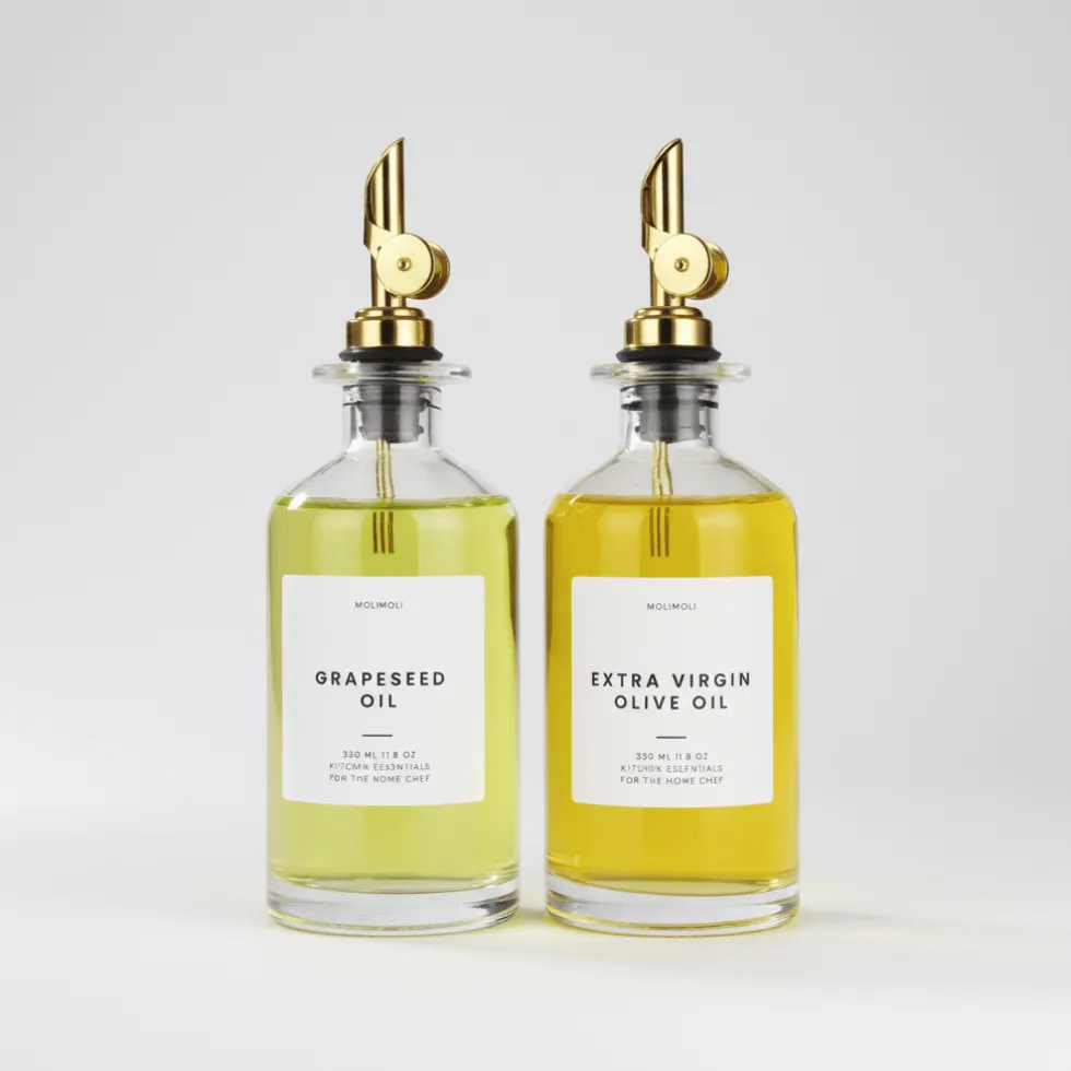 2-pk Oljeflaske, transparent