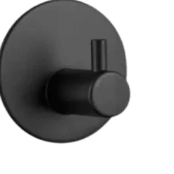 4-pk Selvklebende knagg, sort matt