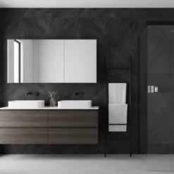 8-pk Skifer antrasitt selvklebende fliser