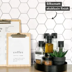 10-pk Stein hexagon marmor veggfliser