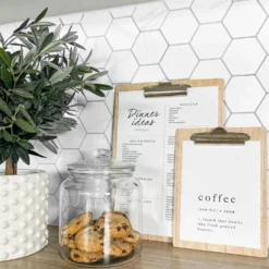 10-pk Stein hexagon marmor veggfliser