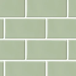 10-pk Subway sage green selvklebende veggfliser