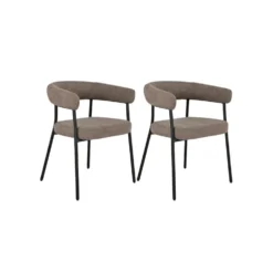 2-pk Trivio spisestol brun