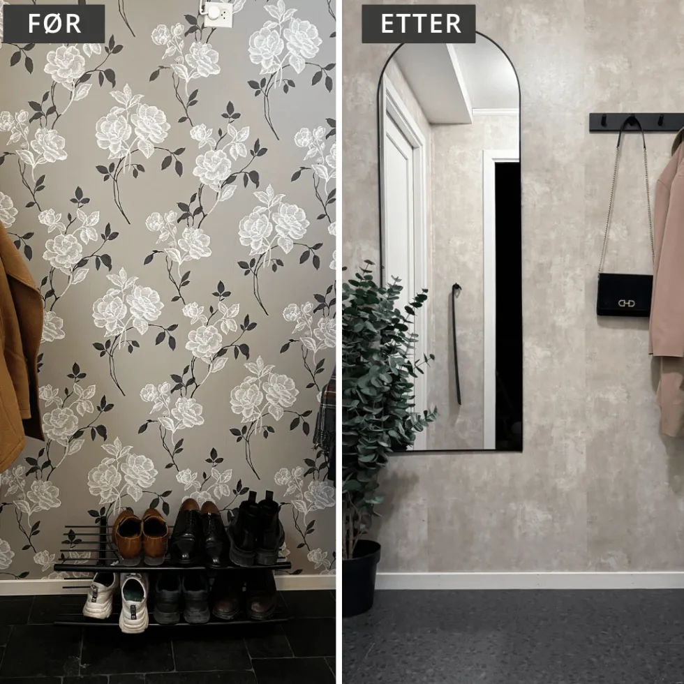 Premium Limewash beige kontaktplast