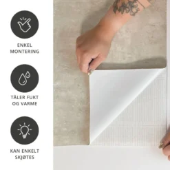 Premium Limewash beige kontaktplast