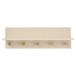 Rocca vegghylle beige med kroker