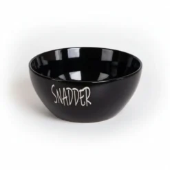 Skål keramikk sort snadder 25 x 10 cm