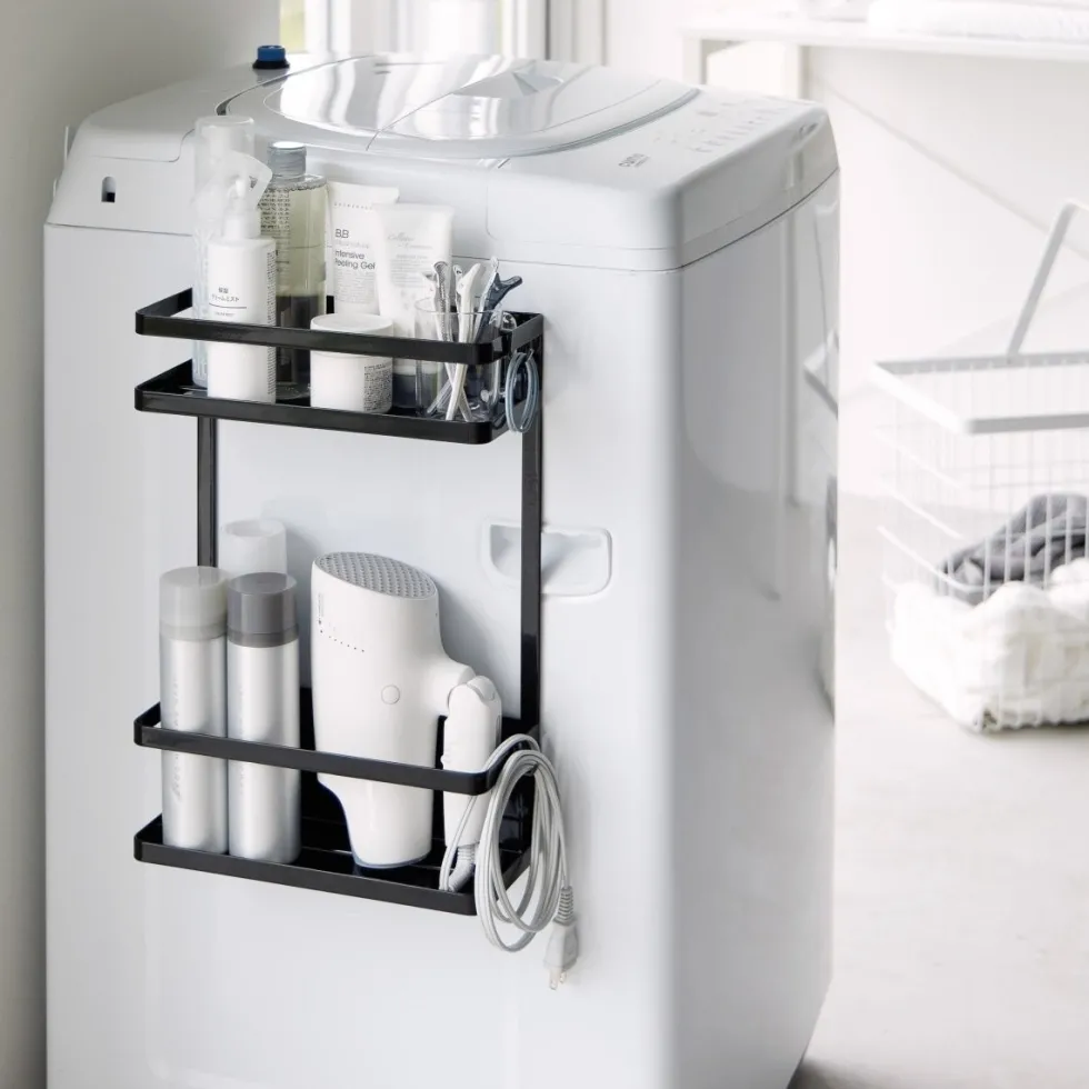 Smart sett til vaskemaskin sort, 2 deler