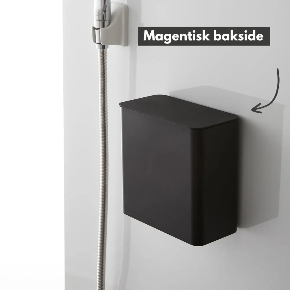 Smart sett til vaskemaskin sort, 2 deler