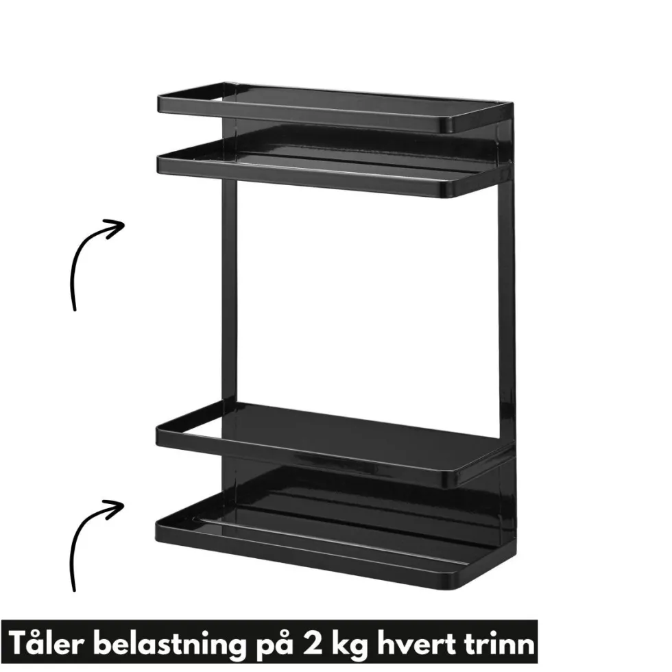 Smart sett til vaskemaskin sort, 2 deler