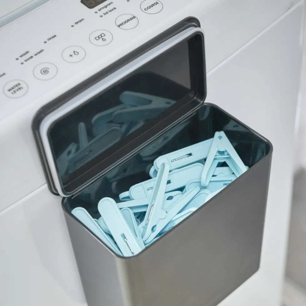 Smart sett til vaskemaskin sort, 2 deler