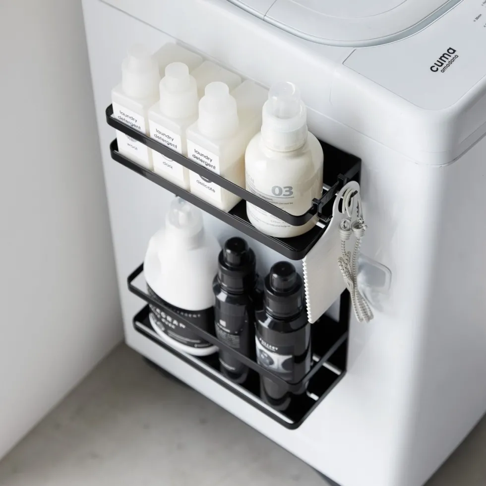 Smart sett til vaskemaskin sort, 2 deler
