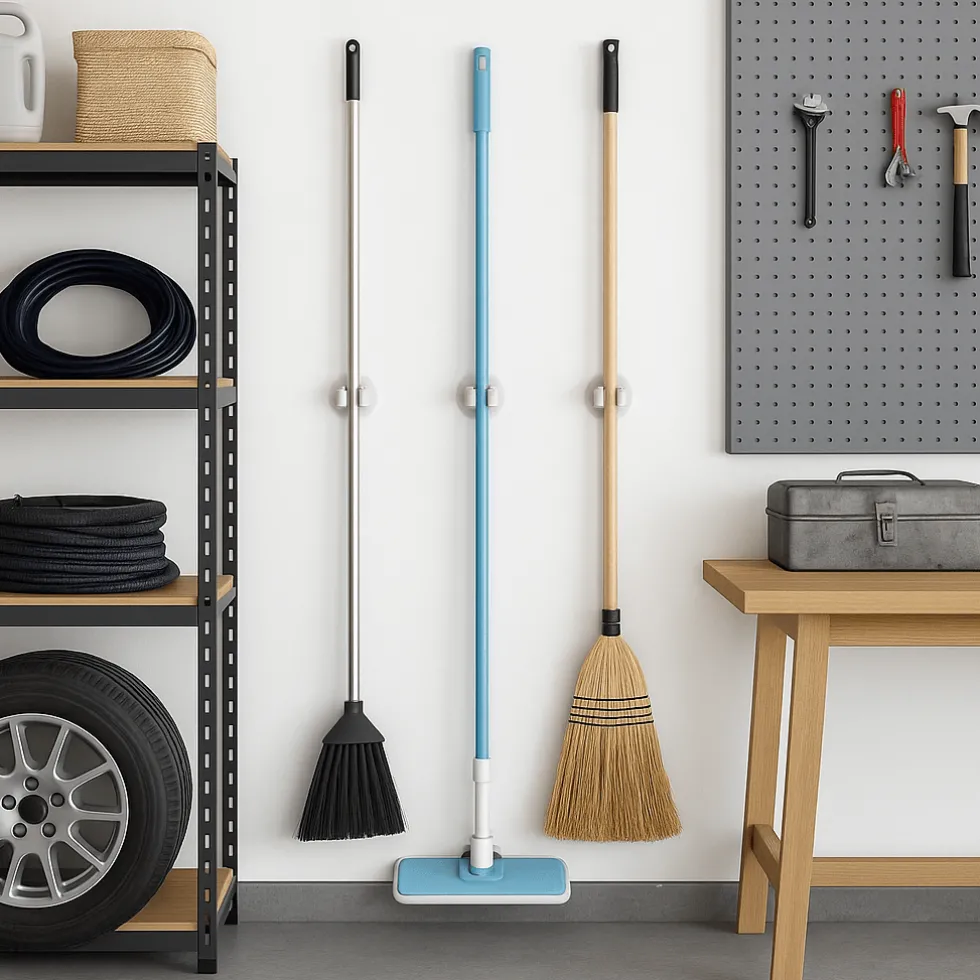 Vegghengt moppeholder