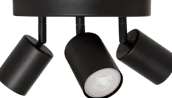 Vico taklampe med 3 justerbare spotter sort 20 cm