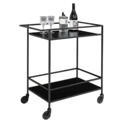 Vita barvogn 68 x 40 x 79 cm, sort metall