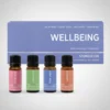 Wellbeing gavesett med eteriske oljer, 4 stk x 10 ml